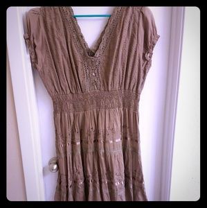 Tan Dress